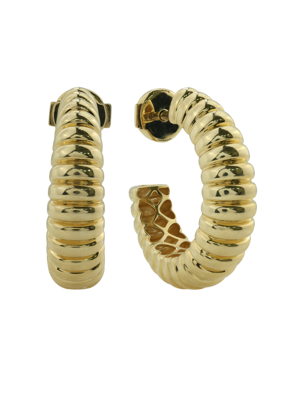 Серьги из лимонного золота