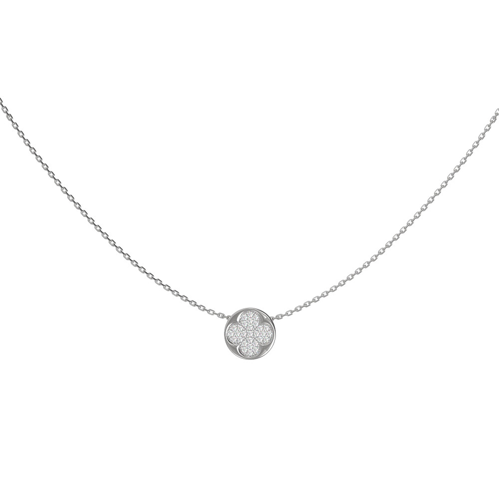 Колье из белого золота c бриллиантами