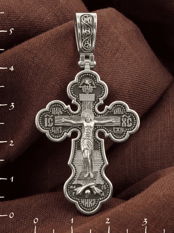 Крест из белого золота