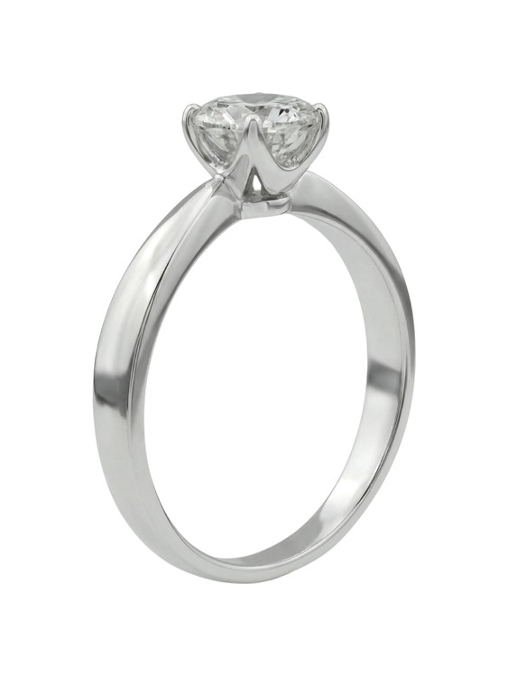 Кольцо из белого золота c бриллиантами