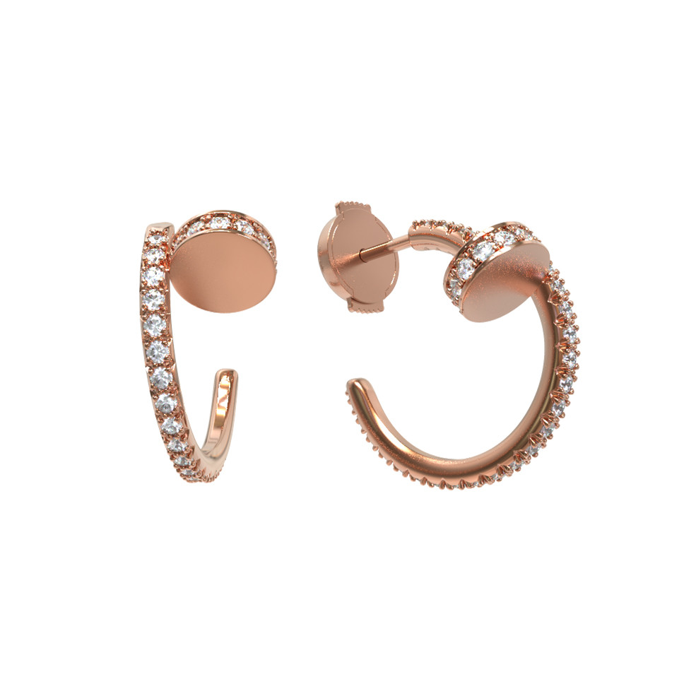 Серьги из золота c бриллиантами