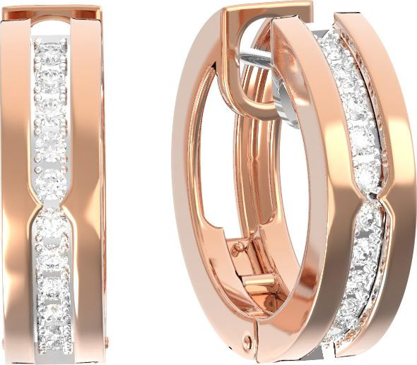 Серьги из золота c бриллиантами