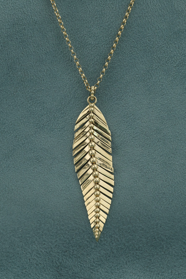 Колье из лимонного золота