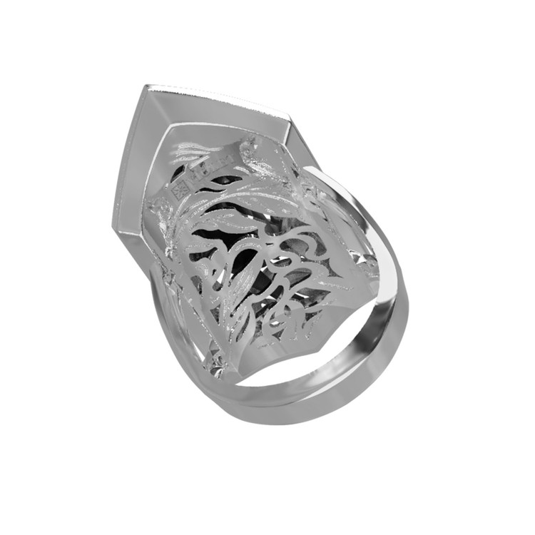 Кольцо из белого золота