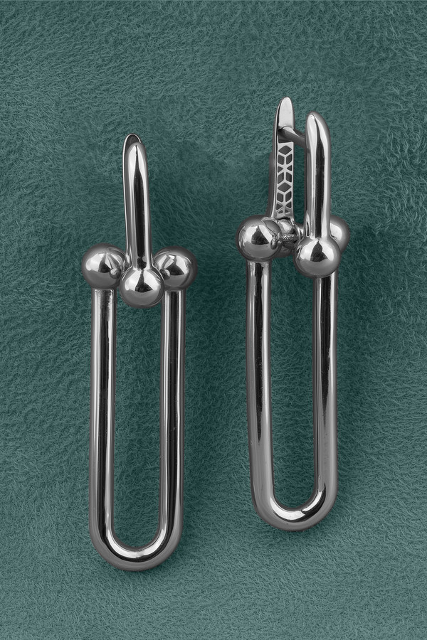 Серьги из белого золота