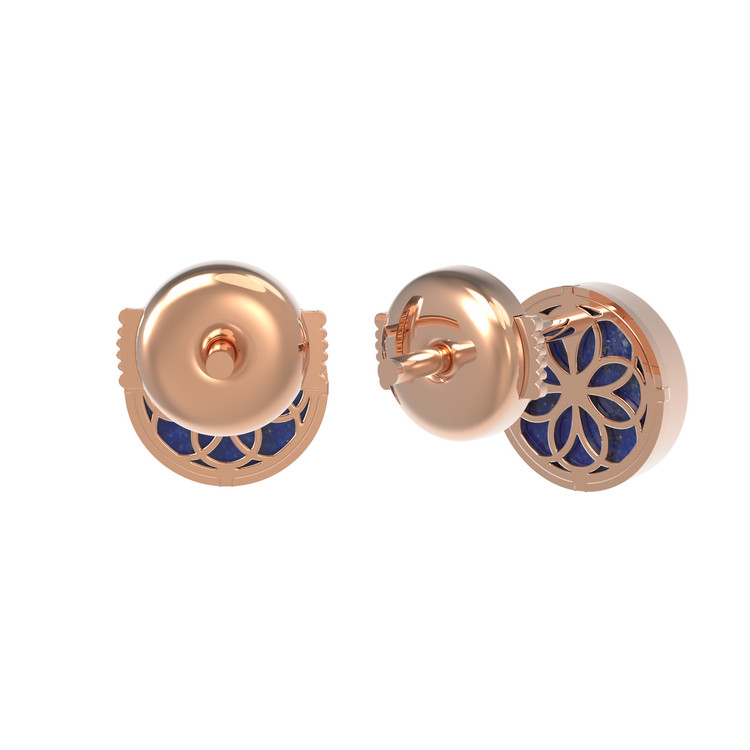 Серьги из золота c лазуритом