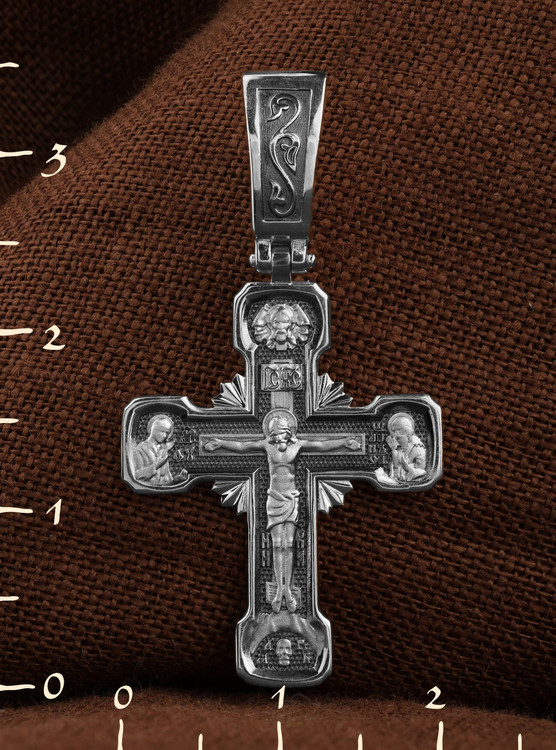 Крест из белого золота