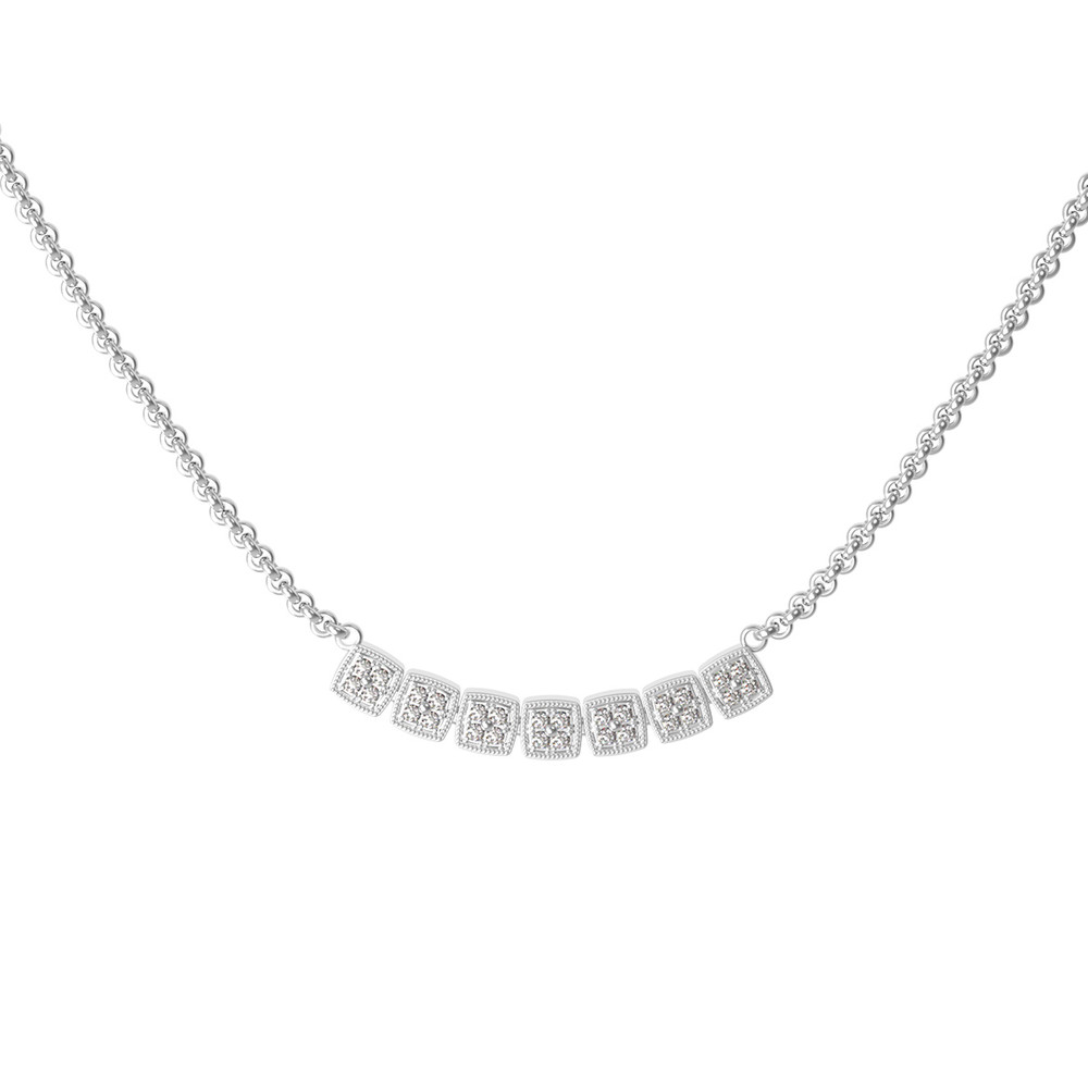 Колье из белого золота c бриллиантами