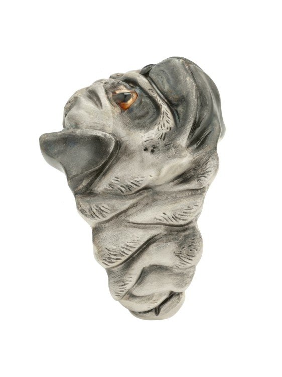 Кольцо из белого золота c эмалью