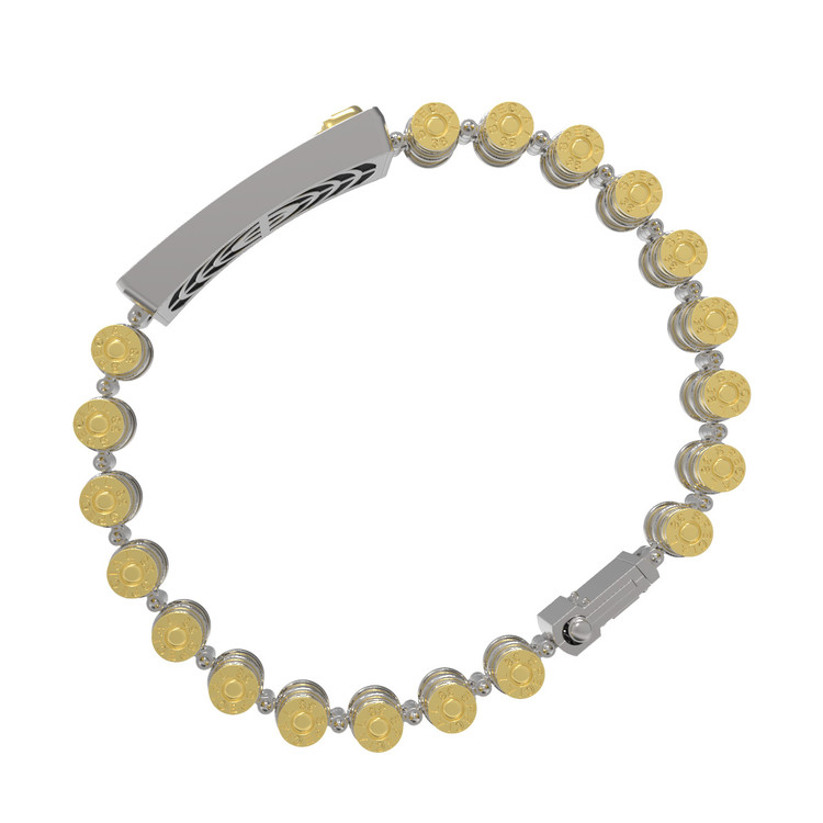 Браслет из лимонного золота c ониксом