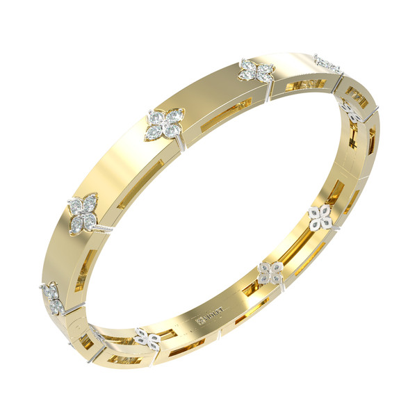 Браслет из лимонного золота c бриллиантами