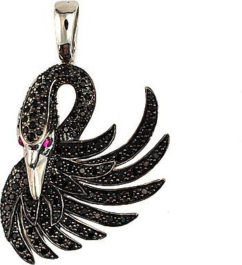 Подвеска из белого золота c фианитом