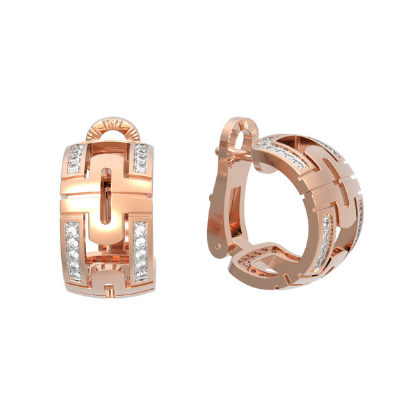 Серьги из золота c бриллиантами