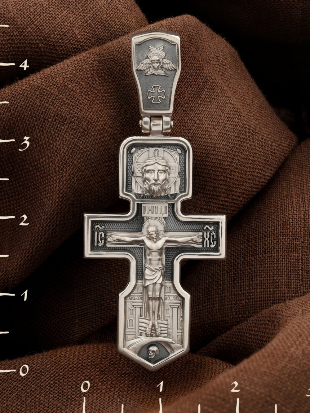 Крест из белого золота