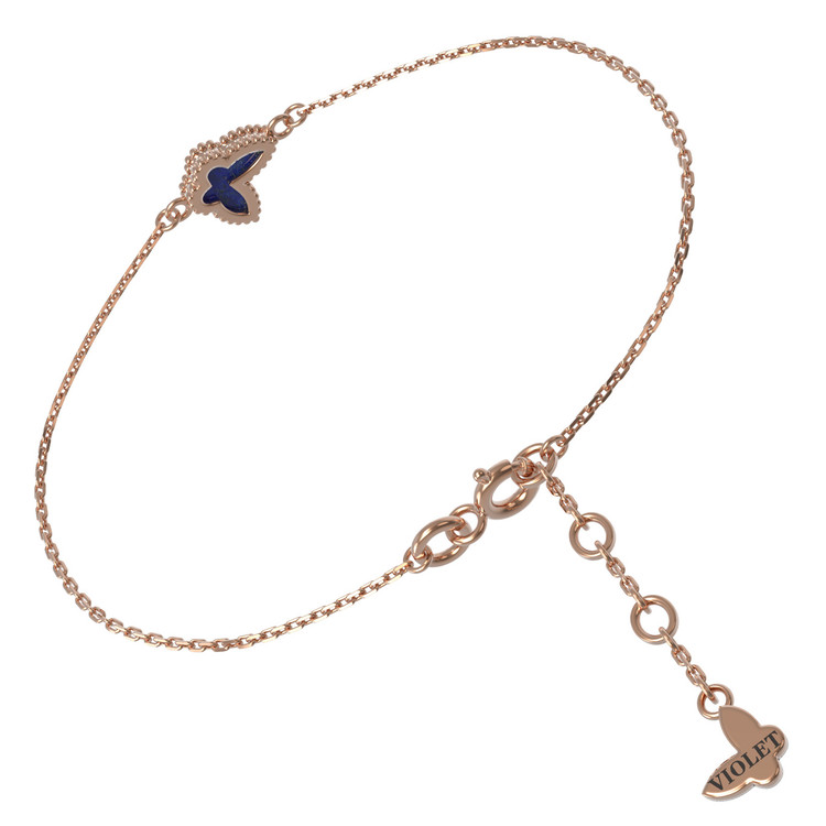 Браслет из золота c лазуритом