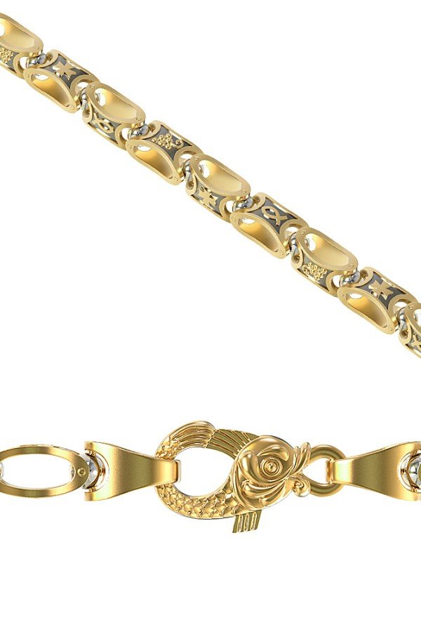 Браслет из лимонного золота