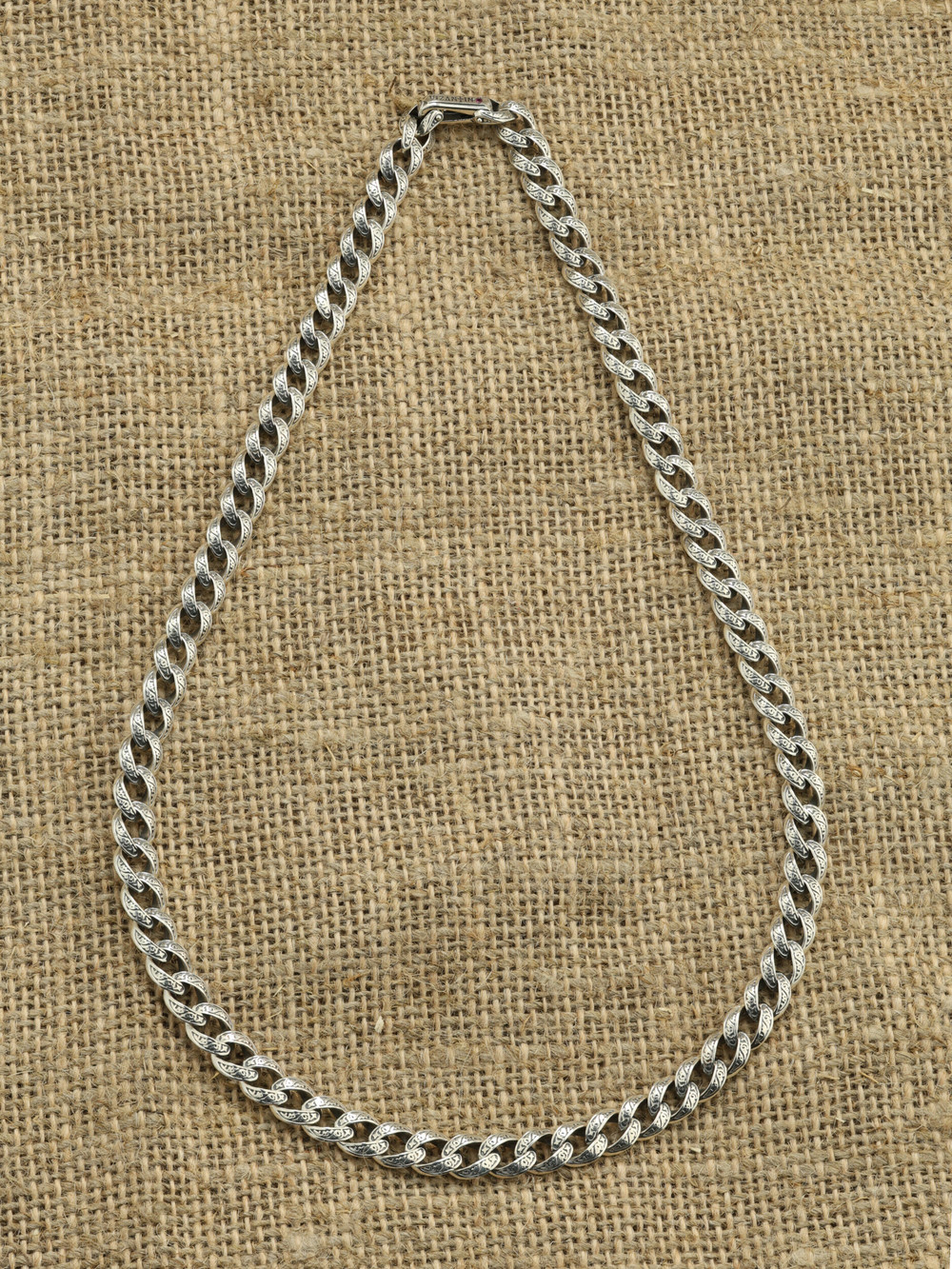 Цепь из серебра c рубином