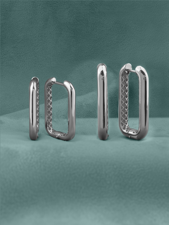 Серьги из белого золота