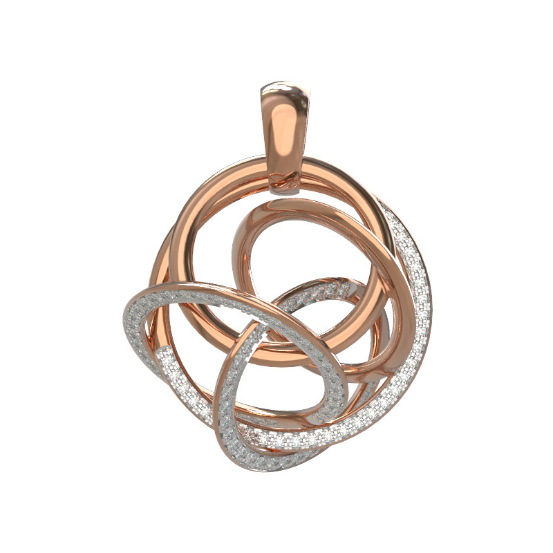 Подвеска из золота c бриллиантами