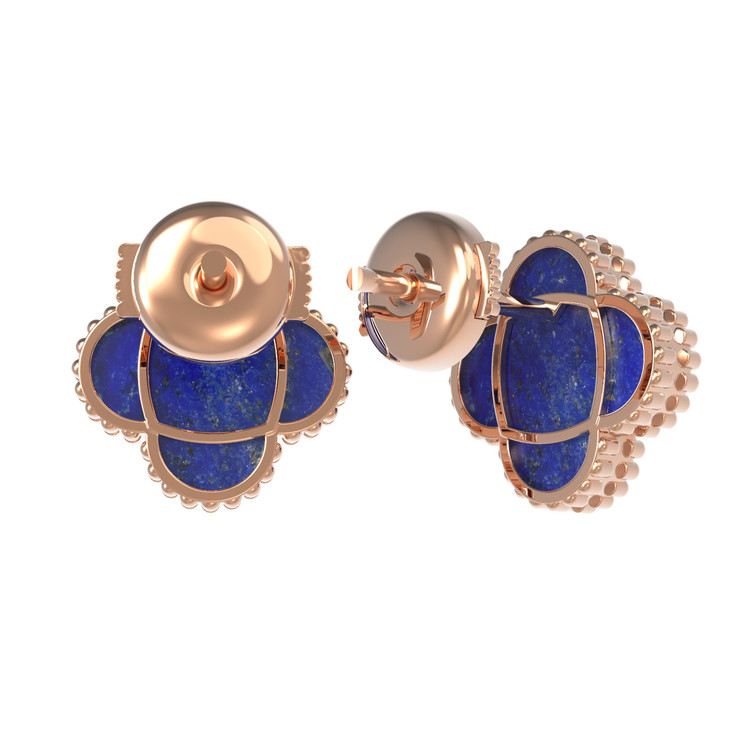 Серьги из золота c лазуритом