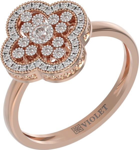 Кольцо из золота c бриллиантами