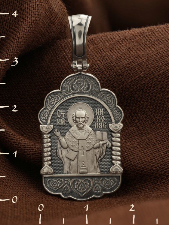 Образок из белого золота