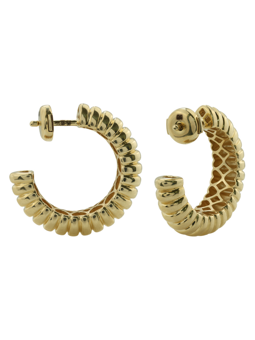 Серьги из лимонного золота