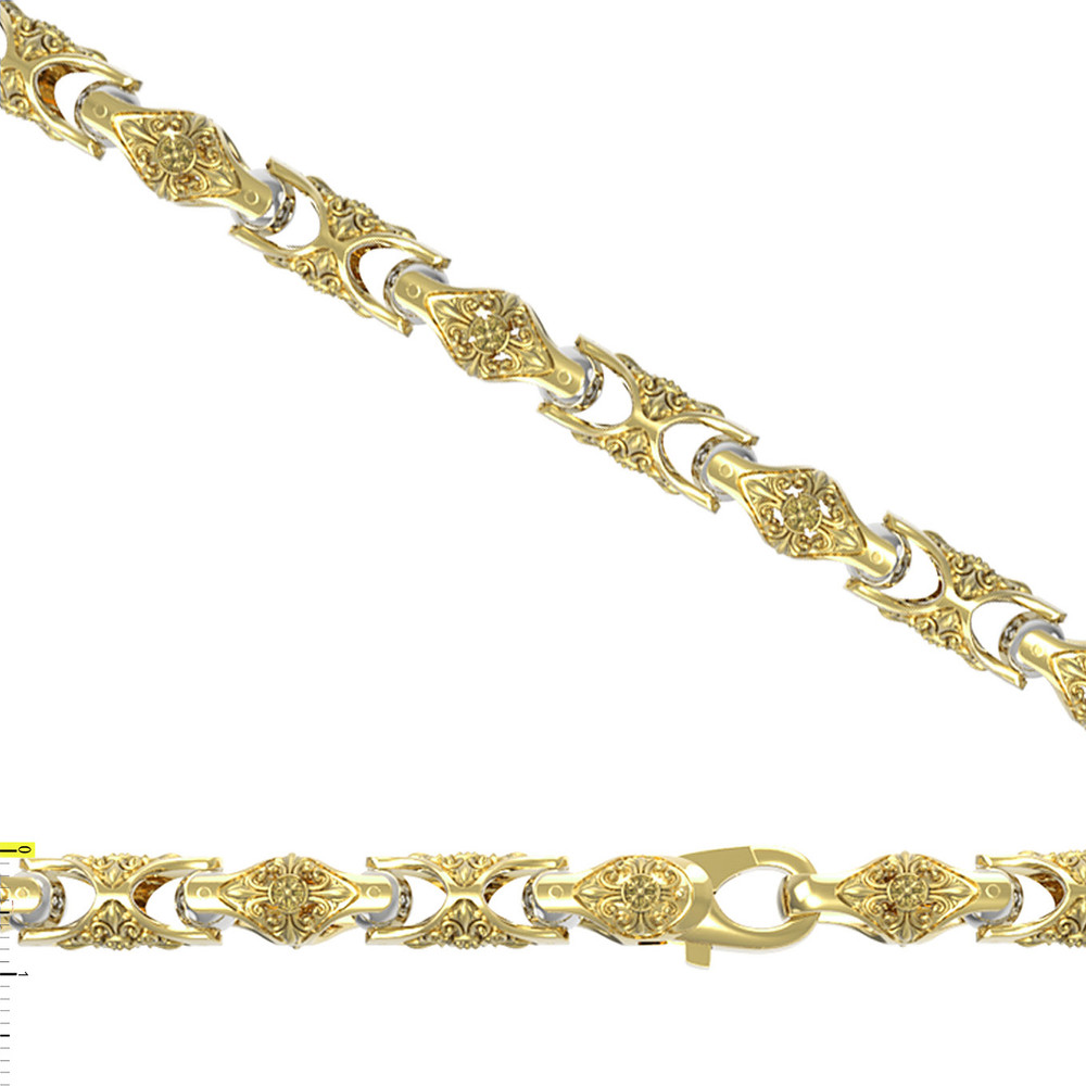 Цепь из лимонного золота