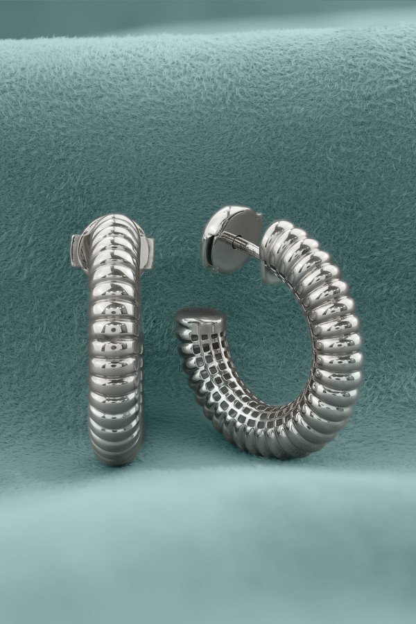Серьги из белого золота 585 пробы