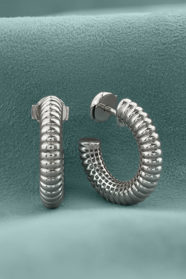 Серьги из белого золота