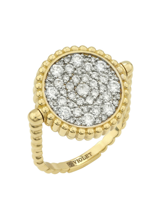 Кольцо из золота c бриллиантами