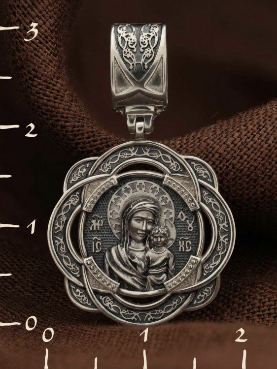 Образок из белого золота