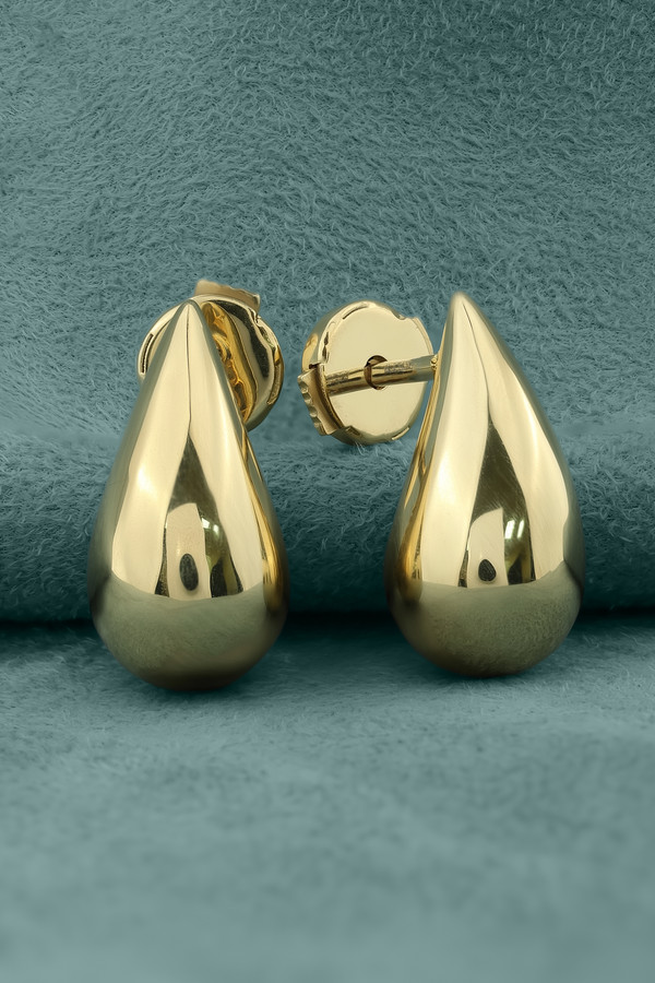 Серьги из лимонного золота