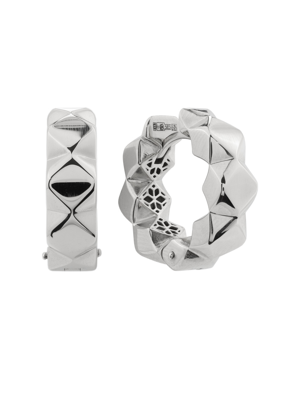 Серьги из белого золота