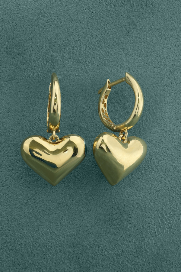 Серьги из лимонного золота