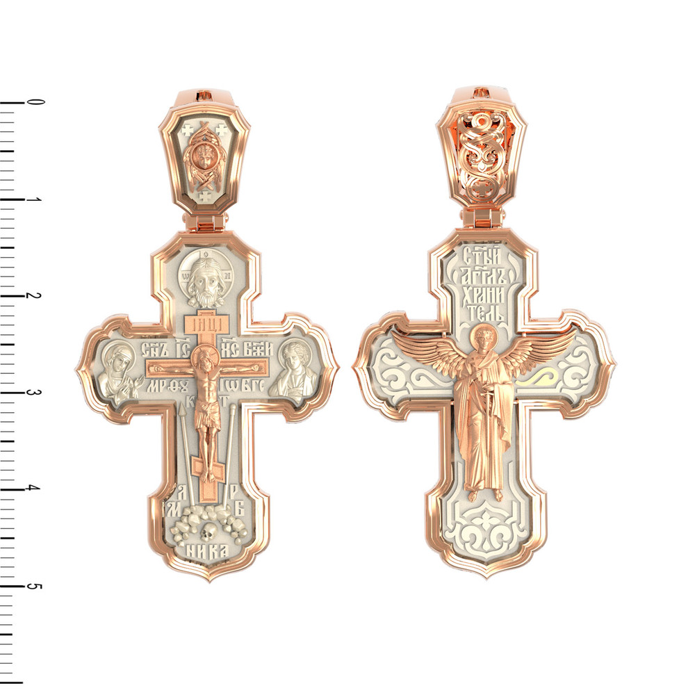 Крест из золота c бивнем мамонта