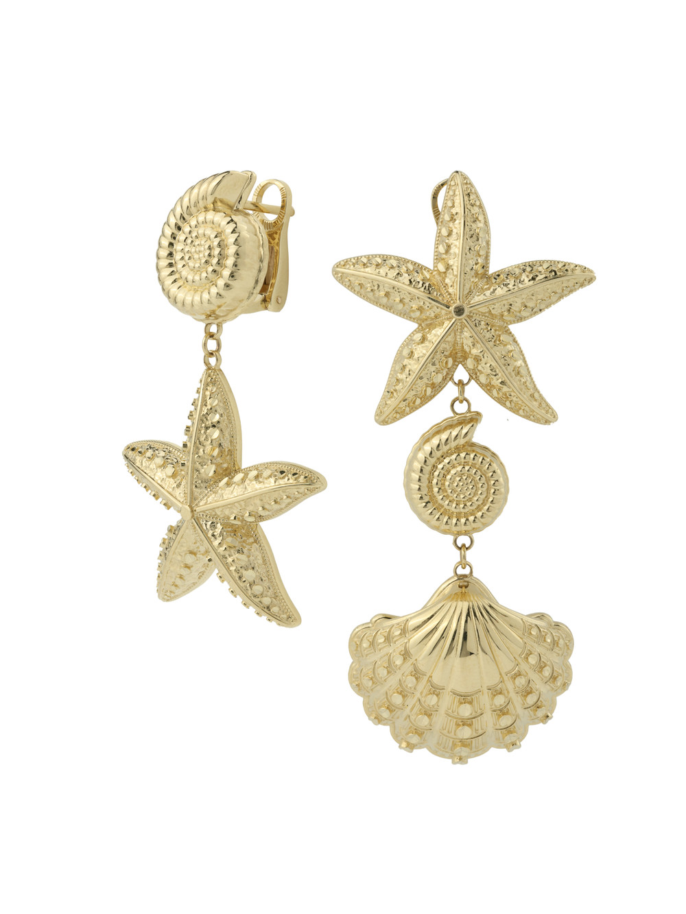 Серьги из лимонного золота