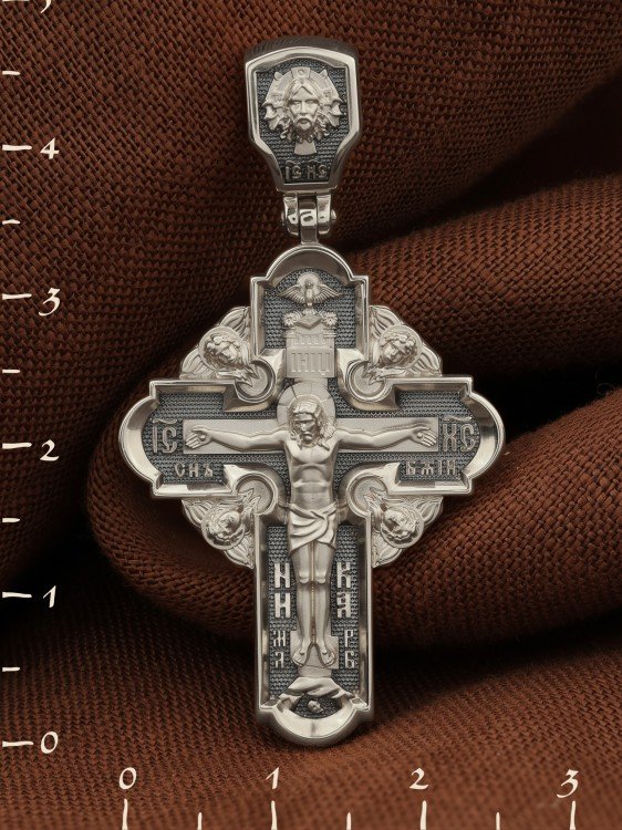 Крест из белого золота