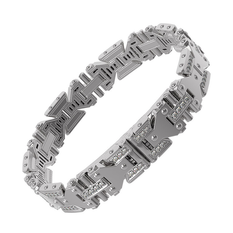 Браслет из белого золота c бриллиантами