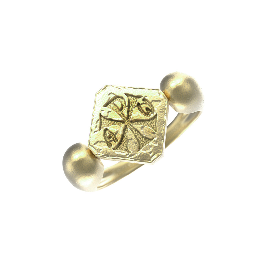 Кольцо из лимонного золота