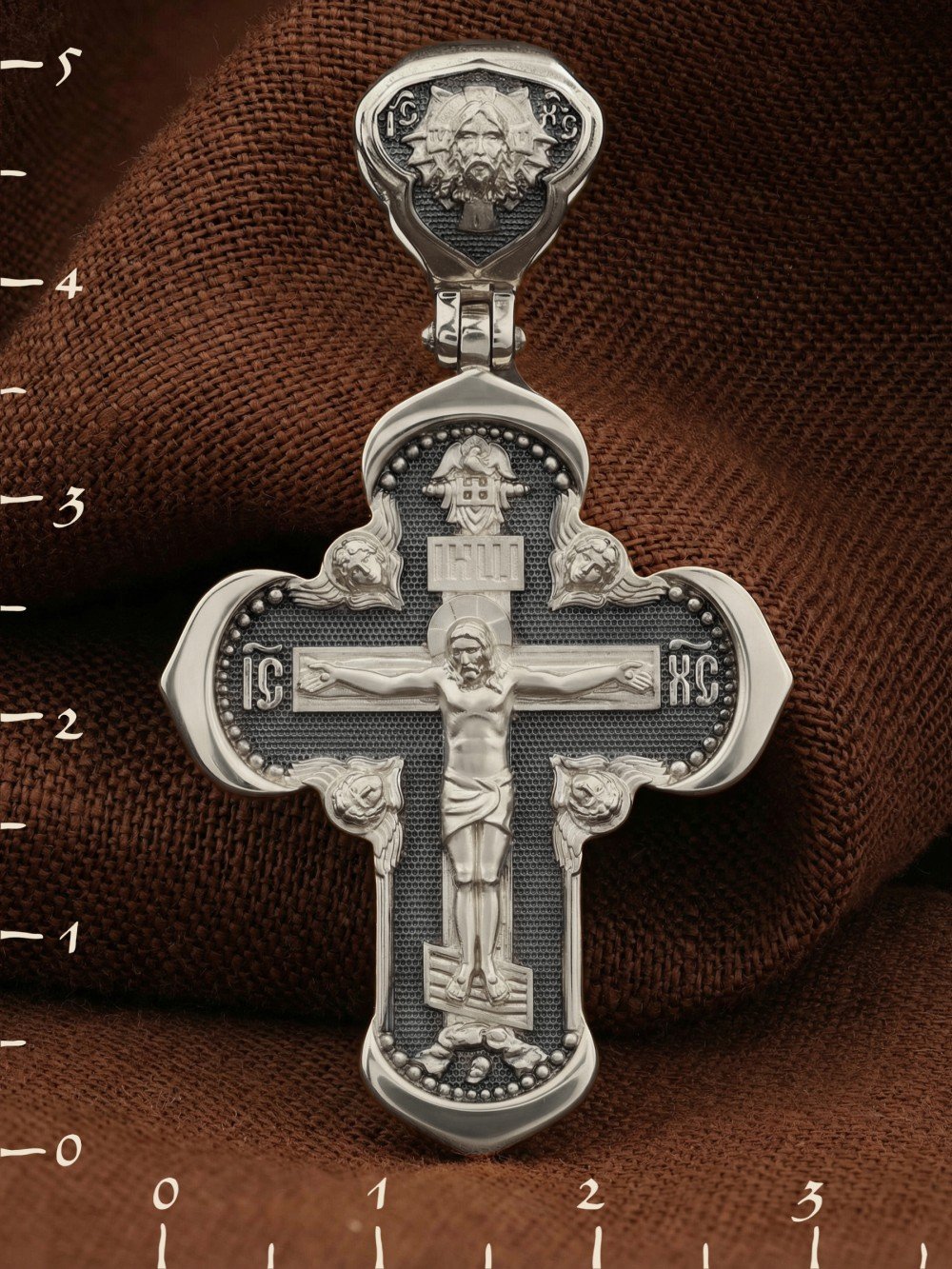 Крест из белого золота