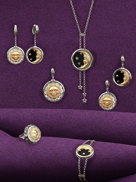 Подвеска из белого золота c перламутром