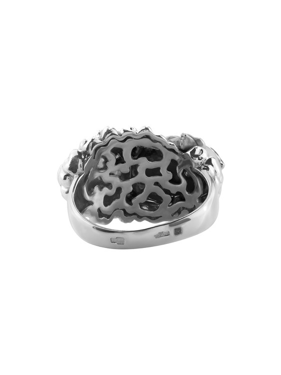 Кольцо из белого золота c жемчугом