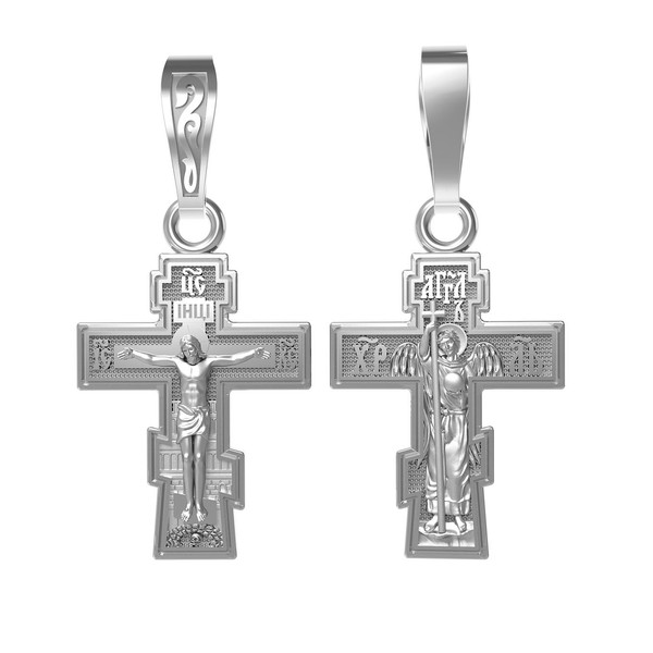 Крест из белого золота