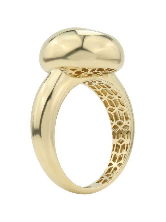 Кольцо из лимонного золота c бриллиантами