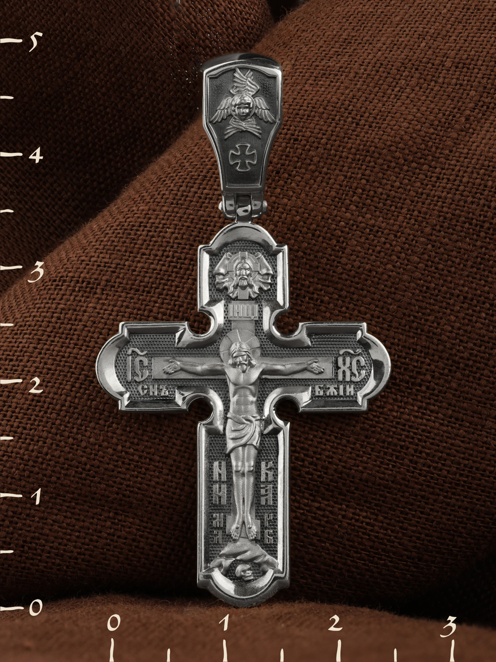 Крест из белого золота