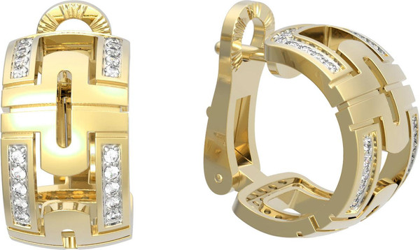 Серьги из лимонного золота c бриллиантами