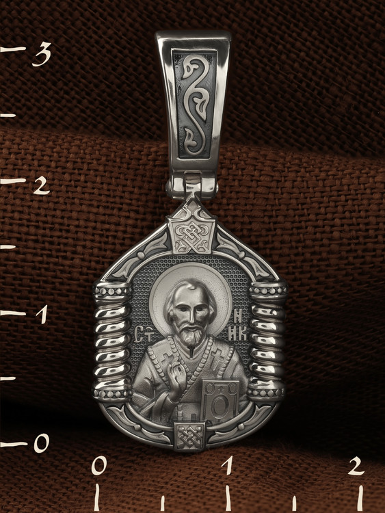 Образок из белого золота