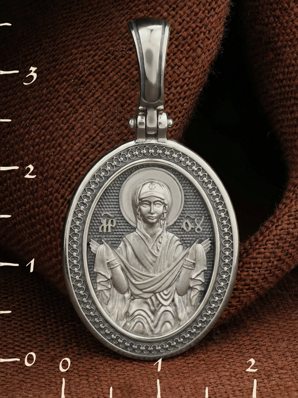 Образок из белого золота