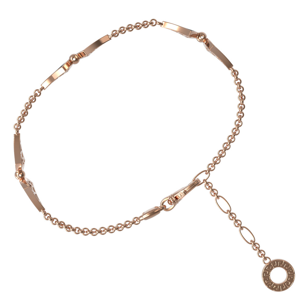 Браслет из золота c ониксом и перламутром